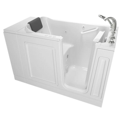 [C2848.119.CRW] Acrylic Luxury Series 28 x 48-Inch Walk-in Tub With Combination Air Spa and Whirlpool Systems - Right-Hand Drain With Faucet - White