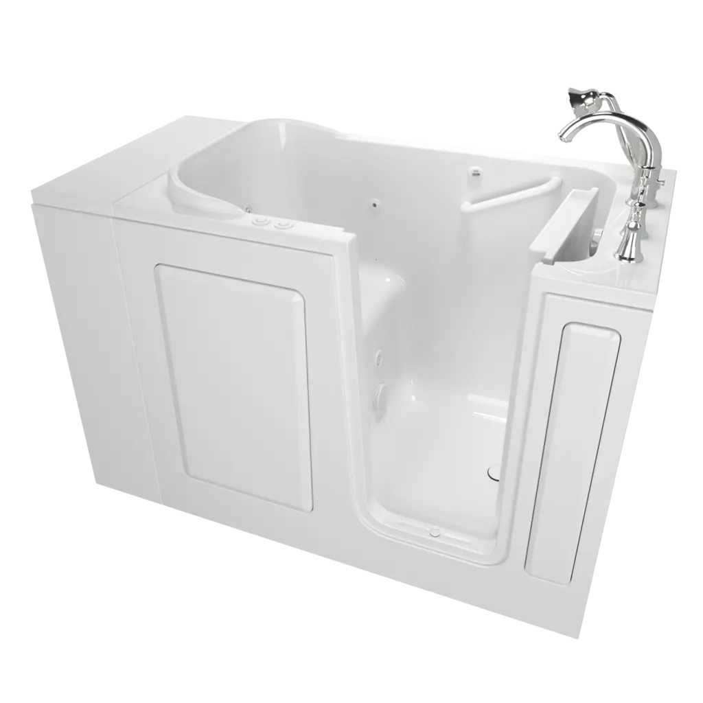 Gelcoat Value Series 28 x 48-Inch Walk-in Tub With Combination Air Spa and Whirlpool Systems - Right-Hand Drain With Faucet // WHITE // 135172_Image_C2848.509.CRW_AS_WALK_IN_TUBS_Walk-in_0_CDNwebp.webp
