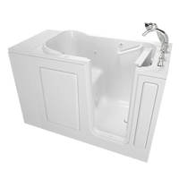 [C2848.509.WRW] Gelcoat Value Series 28 x 48-Inch Walk-in Tub With Whirlpool System - Right-Hand Drain With Faucet - White