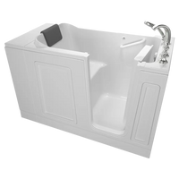 [C3051.119.SRW] Acrylic Luxury Series 30 x 51-Inch Walk-in Tub With Soaking Bath - Right-Hand Drain With Faucet - White
