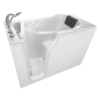 [C3052.109.ALW] Gelcoat Premium Series 30 x 52 -Inch Walk-in Tub With Air Spa System - Left-Hand Drain With Faucet - Linen