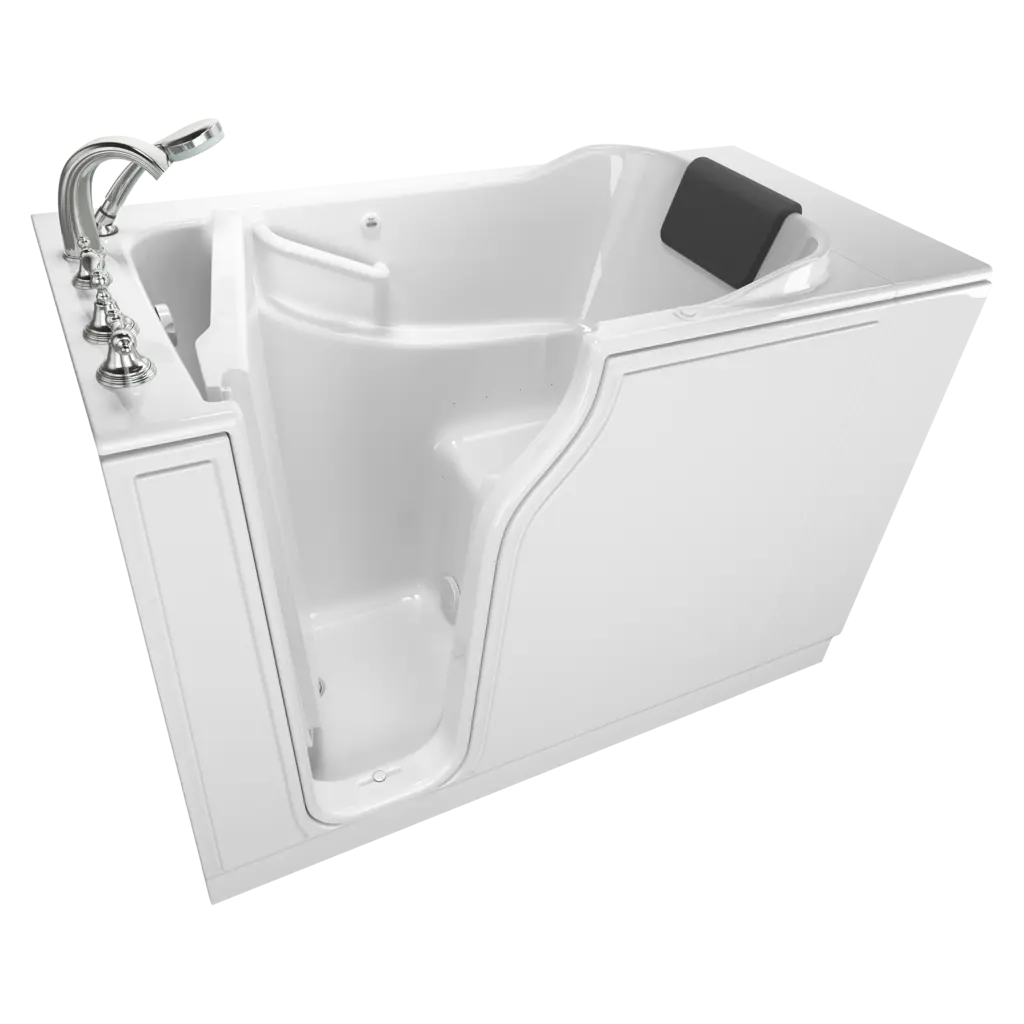 Gelcoat Premium Series 30 x 52 -Inch Walk-in Tub With Air Spa System - Left-Hand Drain With Faucet // WHITE // 135185_Image_C3052.109.ALW_GELCOAT_WIT_Walk-in_0_CDNwebp.webp