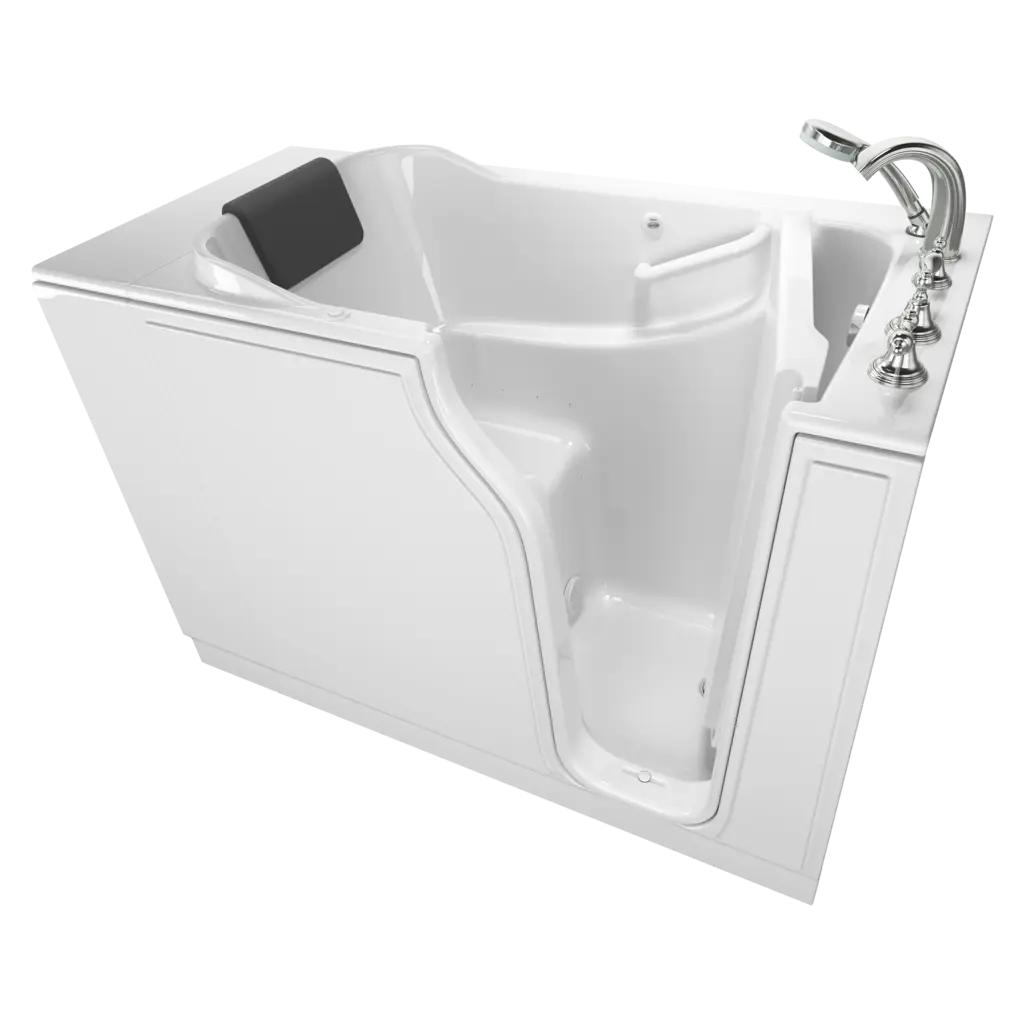 Gelcoat Premium Series 30 x 52 -Inch Walk-in Tub With Air Spa System - Right-Hand Drain With Faucet // WHITE // 135187_Image_C3052.109.ARW_GELCOAT_WIT_Walk-in_0_CDNwebp.webp