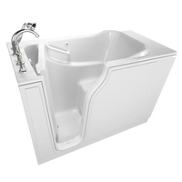 [C3052.509.SLW] Gelcoat Value Series 30 x 52-Inch Walk-in Tub With Soaking Bath - Left-Hand Drain With Faucet - White