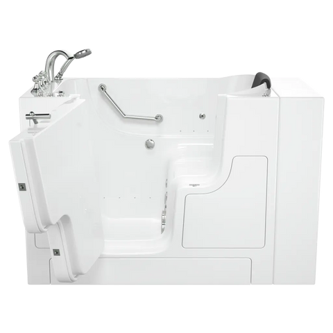 Gelcoat Premium Series 30 x 52-Inch Walk-in Tub With Combination Air Spa and Whirlpool Systems - Left-Hand Drain With Faucet