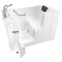 [C3052OD.109.SLW-PC] Gelcoat Premium Series 30 x 52-Inch Walk-in Tub With Soaking Bath - Left-Hand Drain With Faucet - White