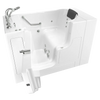 [C3052OD.109.WLW-PC] Gelcoat Premium Series 30 x 52-Inch Walk-in Tub With Whirlpool System - Left-Hand Drain With Faucet - White