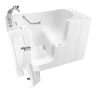 [C3052OD.709.SLW-PC] Gelcoat Value Series 30 x 52-Inch Walk-in Tub With Soaking Bath - Left-Hand Drain With Faucet - White