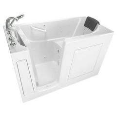 [C3060.109.CLW] Gelcoat Premium Series 30 x 60 -Inch Walk-in Tub With Combination Air Spa and Whirlpool Systems - Left-Hand Drain With Faucet - White