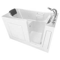 [C3060.109.CRW] Gelcoat Premium Series 30 x 60 -Inch Walk-in Tub With Combination Air Spa and Whirlpool Systems - Right-Hand Drain With Faucet - White