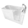 [C3060.509.CRW] Gelcoat Value Series 30 x 60-Inch Walk-in Tub With Combination Air Spa and Whirlpool Systems - Right-Hand Drain With Faucet - White