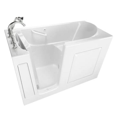 Gelcoat Value Series 30 x 60-Inch Walk-in Tub With Soaking Bath - Left-Hand Drain With Faucet