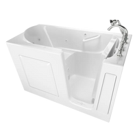 [C3060.509.WRW] Gelcoat Value Series 30 x 60-Inch Walk-in Tub With Whirlpool System - Right-Hand Drain With Faucet - White