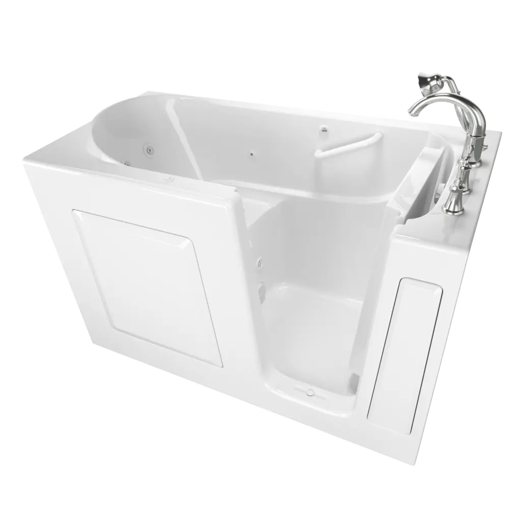 Gelcoat Value Series 30 x 60-Inch Walk-in Tub With Whirlpool System - Right-Hand Drain With Faucet // WHITE // 135227_Image_C3060.509.WRW_AS_WALK_IN_TUBS_Walk-in_0_CDNwebp.webp
