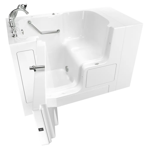 Gelcoat Value Series 32 x 52-Inch Walk-in Tub With Soaking Bath - Left-Hand Drain With Faucet