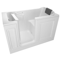 [C3260.219.CLW] Acrylic Luxury Series 32 x 60-Inch Walk-in Tub With Combination Air Spa and Whirlpool Systems - Left-Hand Drain With Faucet - White