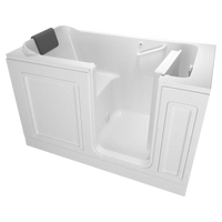 [C3260.219.SRW] Acrylic Luxury Series 32 x 60-Inch Walk-in Tub With Soaking Bath - Right-Hand Drain With Faucet - White
