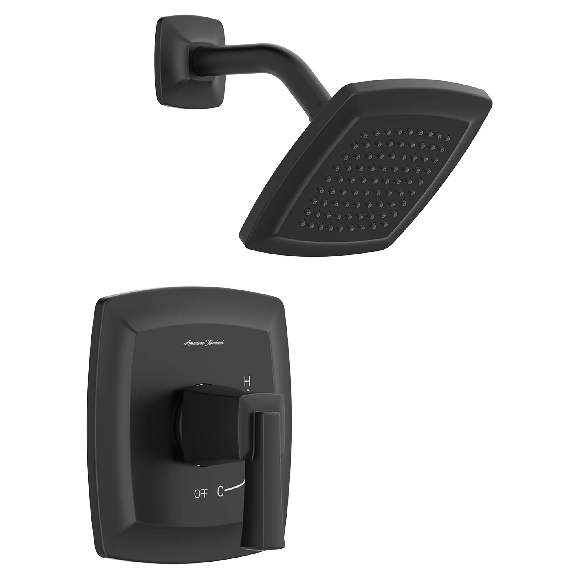 Townsend® 1.75 gpm/6.6 L/min Shower Trim Kit With Water-Saving Showerhead, Double Ceramic Pressure Balance Cartridge With Lever Handle // SHOWER / 1.75 GPM / MATTE BLACK // 152289_TU353507.243_2_0_CDNwebp.webp