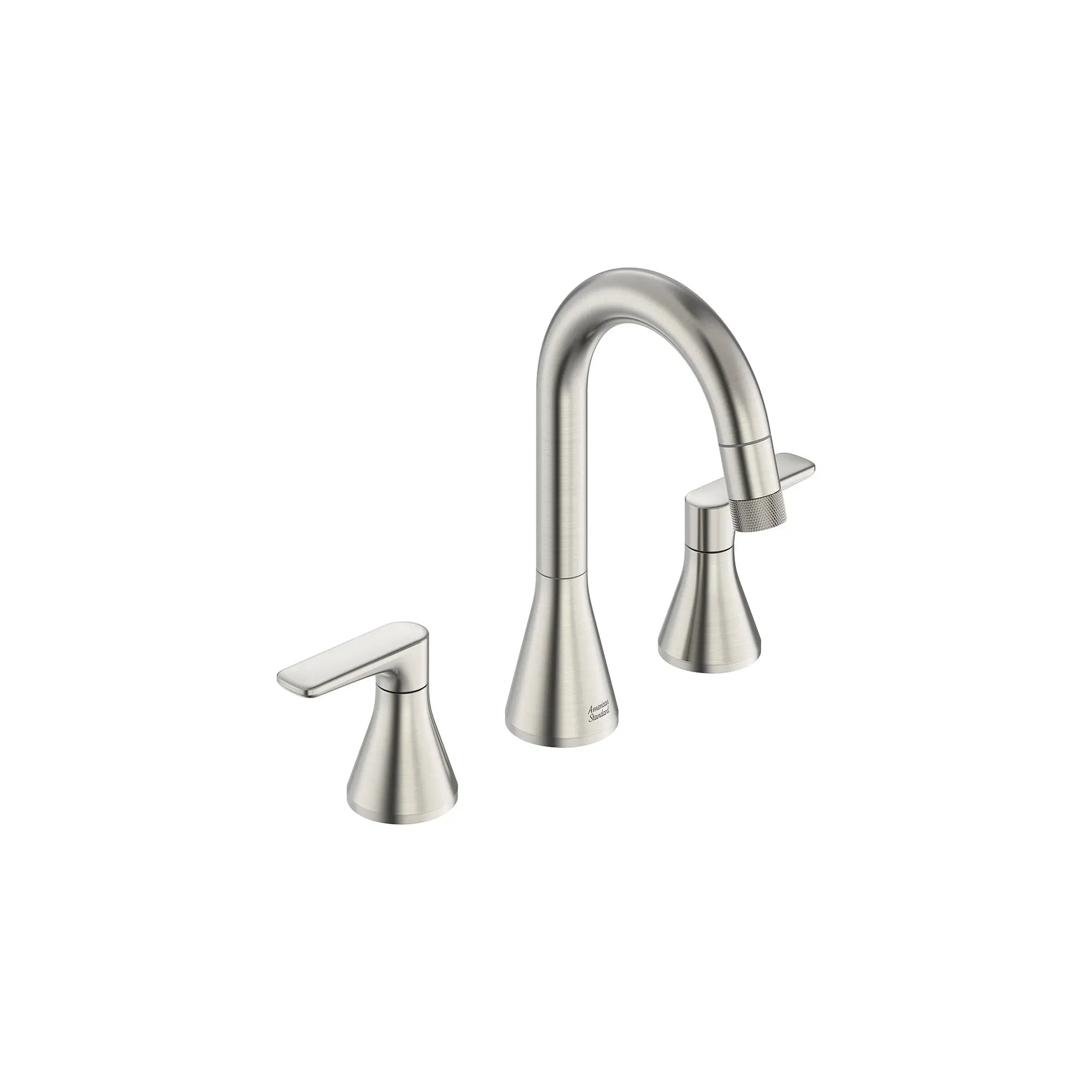 Aspirations® 8-Inch Widespread 2-Handle Pull-Down Bathroom Faucet 1.2gpm/4.5 L/min With Lever Handles // BRUSHED NICKEL // 155556_Aspirations_SiloRight_7061821.295_0001_Jan2023_0_CDNwebp_1e83c1e3-18e1-4a1a-b547-1ea381300fa5.webp