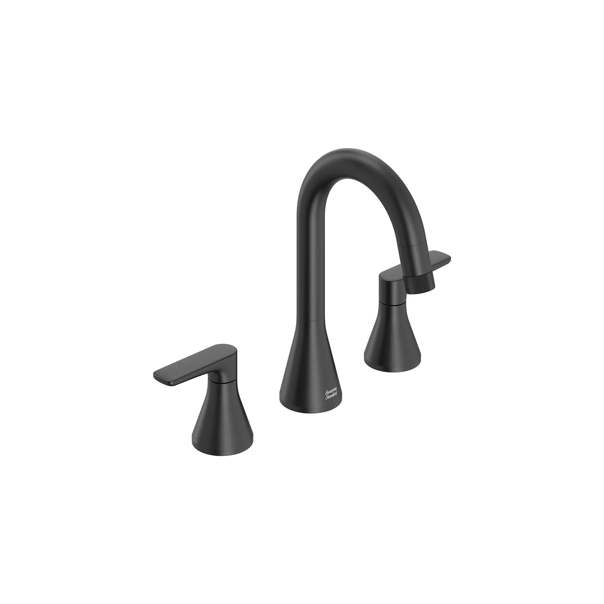 Aspirations® 8-Inch Widespread 2-Handle Pull-Down Bathroom Faucet 1.2gpm/4.5 L/min With Lever Handles // MATTE BLACK // 155558_Aspirations_SiloRight_7061821.243_0001_Jan2023_0_CDNwebp_d78b0e9f-18f8-46d9-9f57-3c2d1632cd65.webp