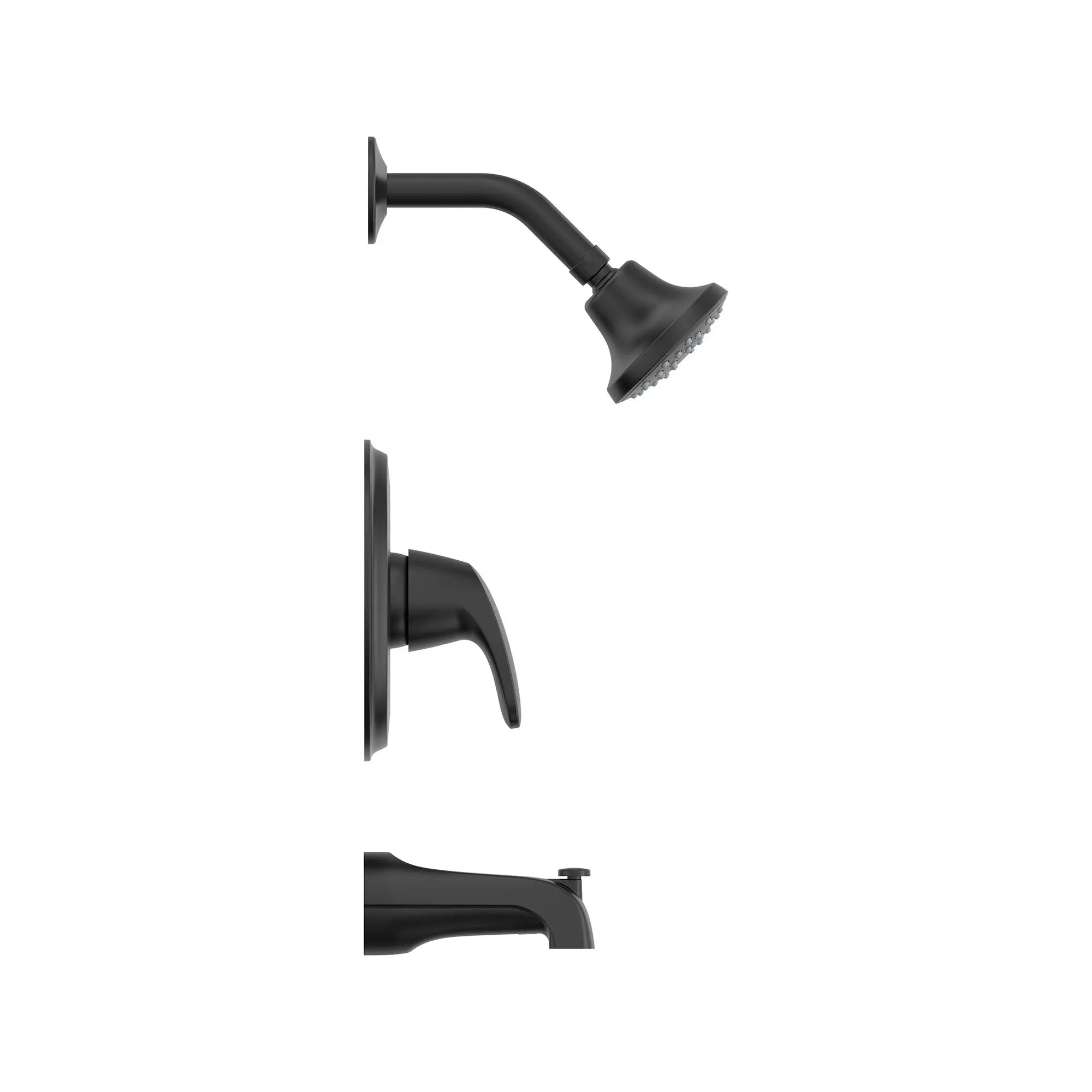 Colony® PRO 1.75 gpm/6.6 L/min Tub and Shower Trim Kit With Water-Saving Showerhead, Double Ceramic Pressure Balance Cartridge With Lever Handle // TUB & SHOWER / MATTE BLACK // 166342_Colony_SiloSide_TU075508.243_0001_Aug2023_0_CDNwebp_16abe951-8115-41f3-998b-f0a4b3157940.webp