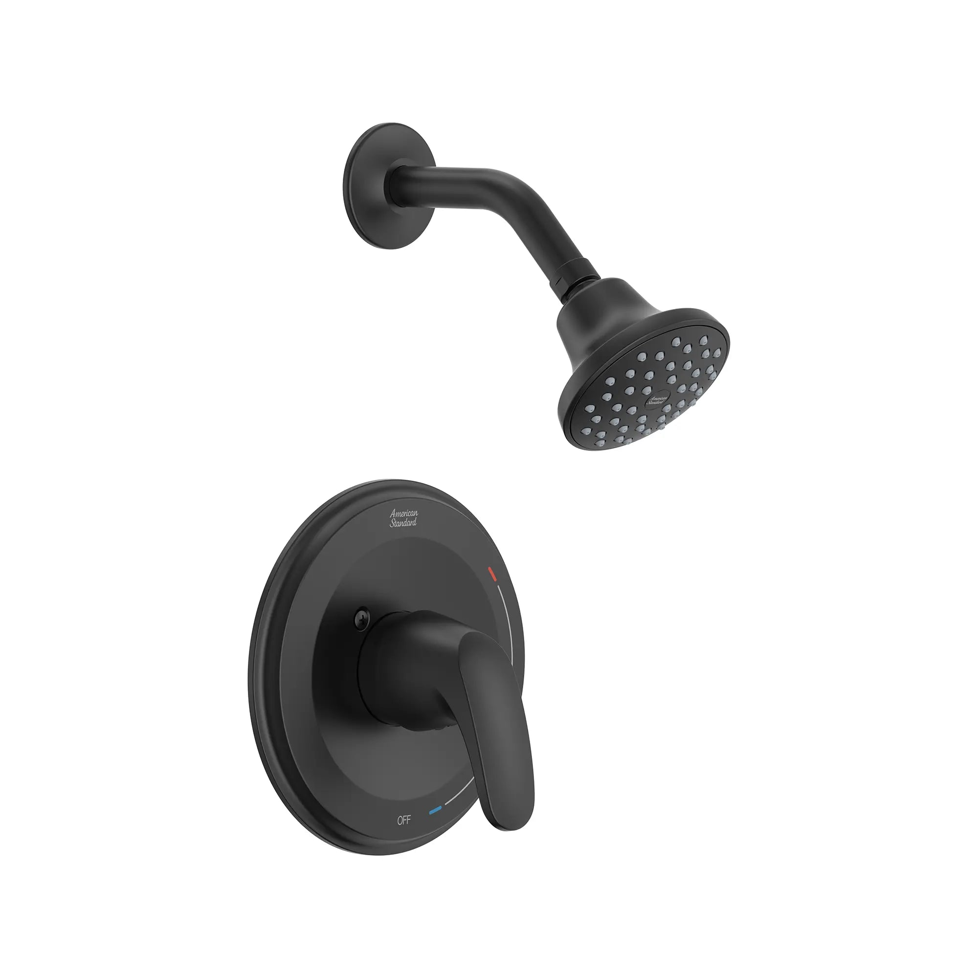 Colony® PRO 1.75 gpm/6.6 L/min Shower Trim Kit With Water-Saving Showerhead, Double Ceramic Pressure Balance Cartridge With Lever Handle // SHOWER / MATTE BLACK // 166379_Colony_SiloRight_TU075507.243_0001_Aug2023_0_CDNwebp_65734e5b-5661-4583-b927-c94ca2a712fb.webp