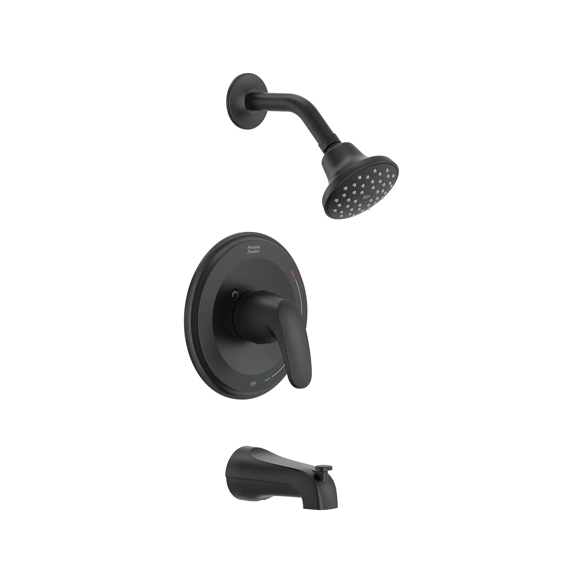 Colony® PRO 1.75 gpm/6.6 L/min Tub and Shower Trim Kit With Water-Saving Showerhead, Double Ceramic Pressure Balance Cartridge With Lever Handle // TUB & SHOWER / MATTE BLACK // 166381_Colony_SiloRight_TU075508.243_0001_Aug2023_0_CDNwebp_bca6d31f-fa25-4d8b-9bed-43f65e4521cd.webp