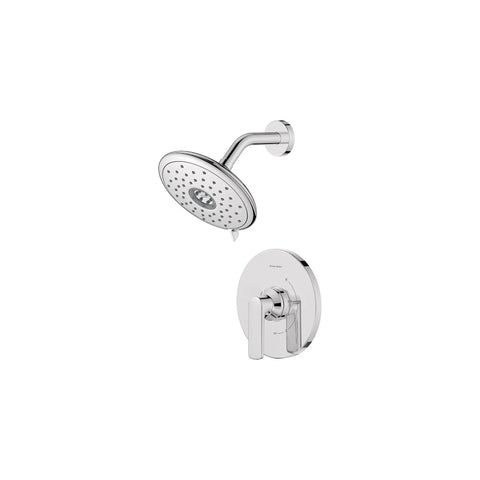 Aspirations 1.8 gpm/6.8L/min Shower Trim Kit With Water-Saving Showerhead and Double Ceramic Pressure Balance Cartridge With Lever Handle