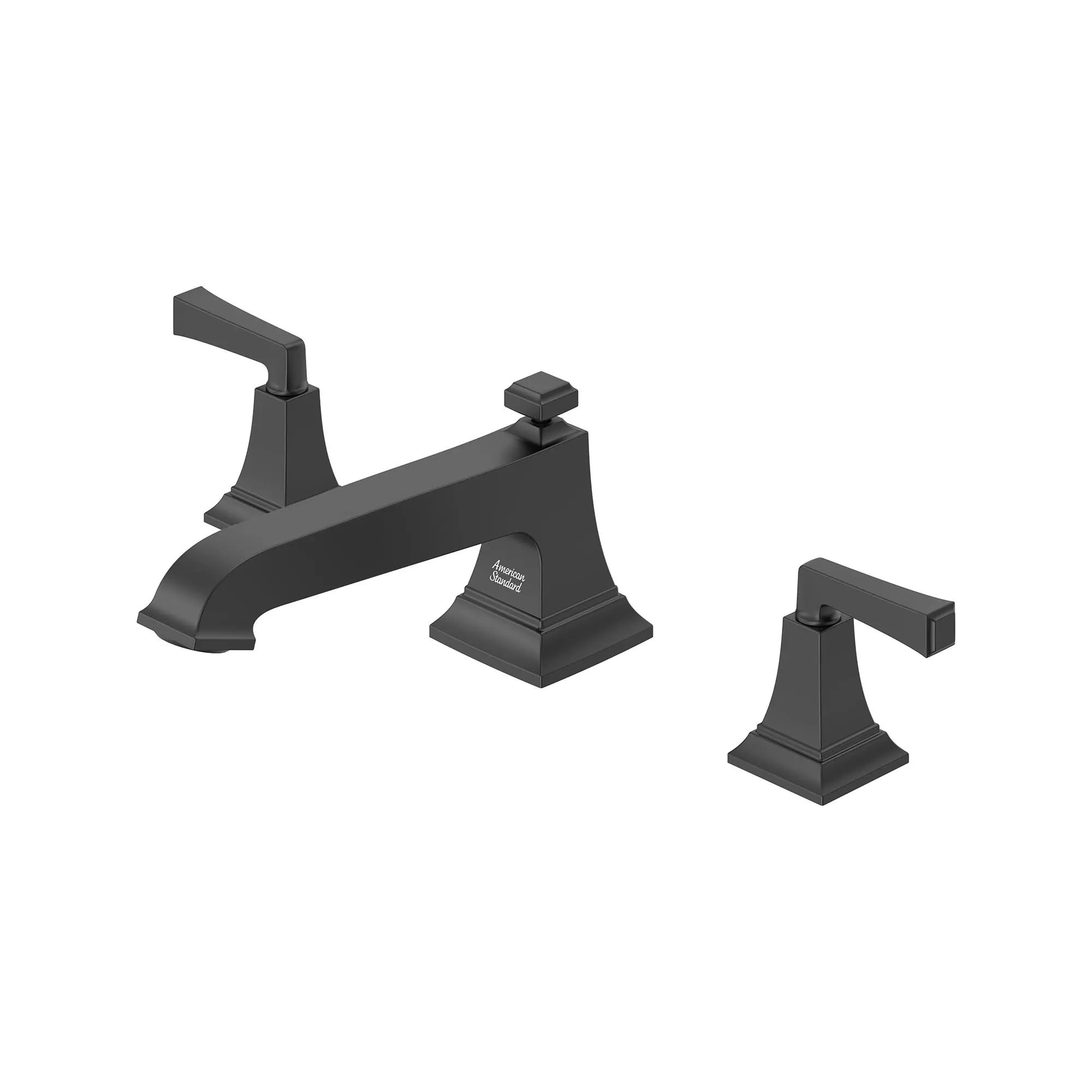 Town Square® S Bathub Faucet With Lever Handles for Flash® Rough-In Valve // MATTE BLACK // 166470_TownSquareS_SiloLeft_T455900.243_0002_Jan2023_0_CDNwebp.webp