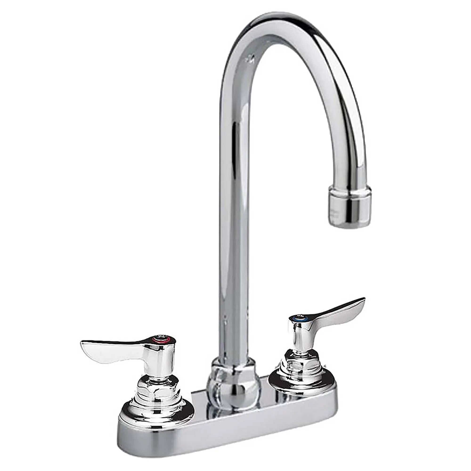 Monterrey® 4-Inch Centerset Gooseneck Faucet With Wrist Blade Handles 0.5 gpm/1.9 Lpm With Grid Drain // POLISHED CHROME // 167143_7502175002_0_CDNwebp.webp