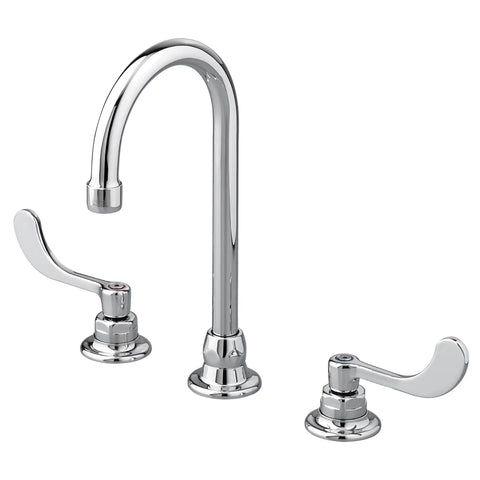 Monterrey® 8-Inch Widespread Gooseneck Faucet With Wrist Blade Handles 0.5 gpm/1.9 Lpm