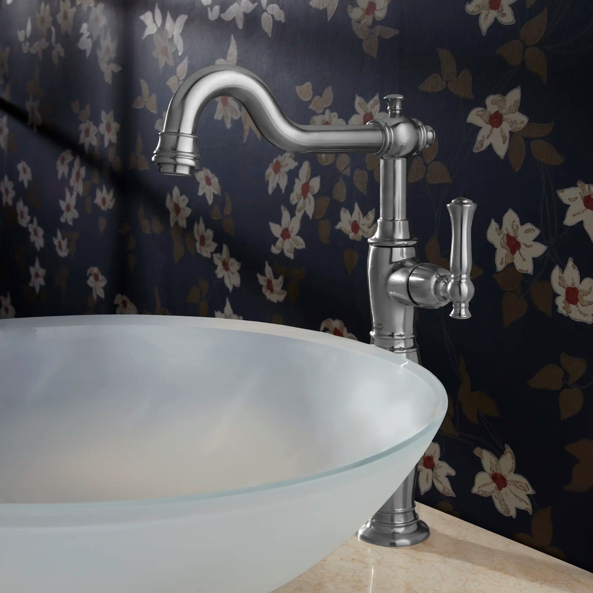 Quentin® Single Hole Single-Handle (Feature)Vessel Sink Faucet With Lever Handle // BRUSHED NICKEL // 167358_B-7440152295_01_0_CDNwebp.webp