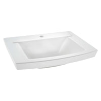 [0329001.020] Townsend® 24 x 18-Inch Above Counter Sink With Center Hole Only - White