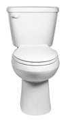 [702AA154.020] Sonoma Two-Piece 1.28 gpf/4.8 Lpf Chair Height Elongated Complete Toilet With Seat and Lined Tank - White