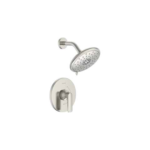 Aspirations 1.8 gpm/6.8L/min Shower Trim Kit With Water-Saving Showerhead and Double Ceramic Pressure Balance Cartridge With Lever Handle