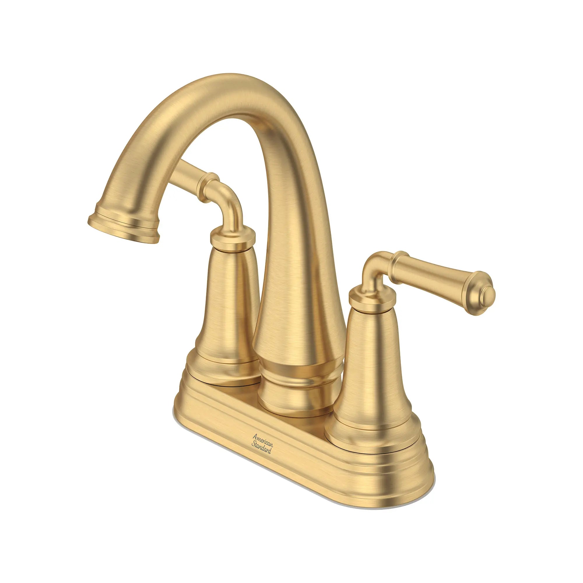 Delancey® 4-Inch Centerset 2-Handle Bathroom Faucet 1.2gpm/4.5 L/min With Lever Handles // BRUSHED COOL SUNRISE // 168577_Delancey_SiloLeft_7052207.GN0_0001_Jan2023_0_CDNwebp.webp