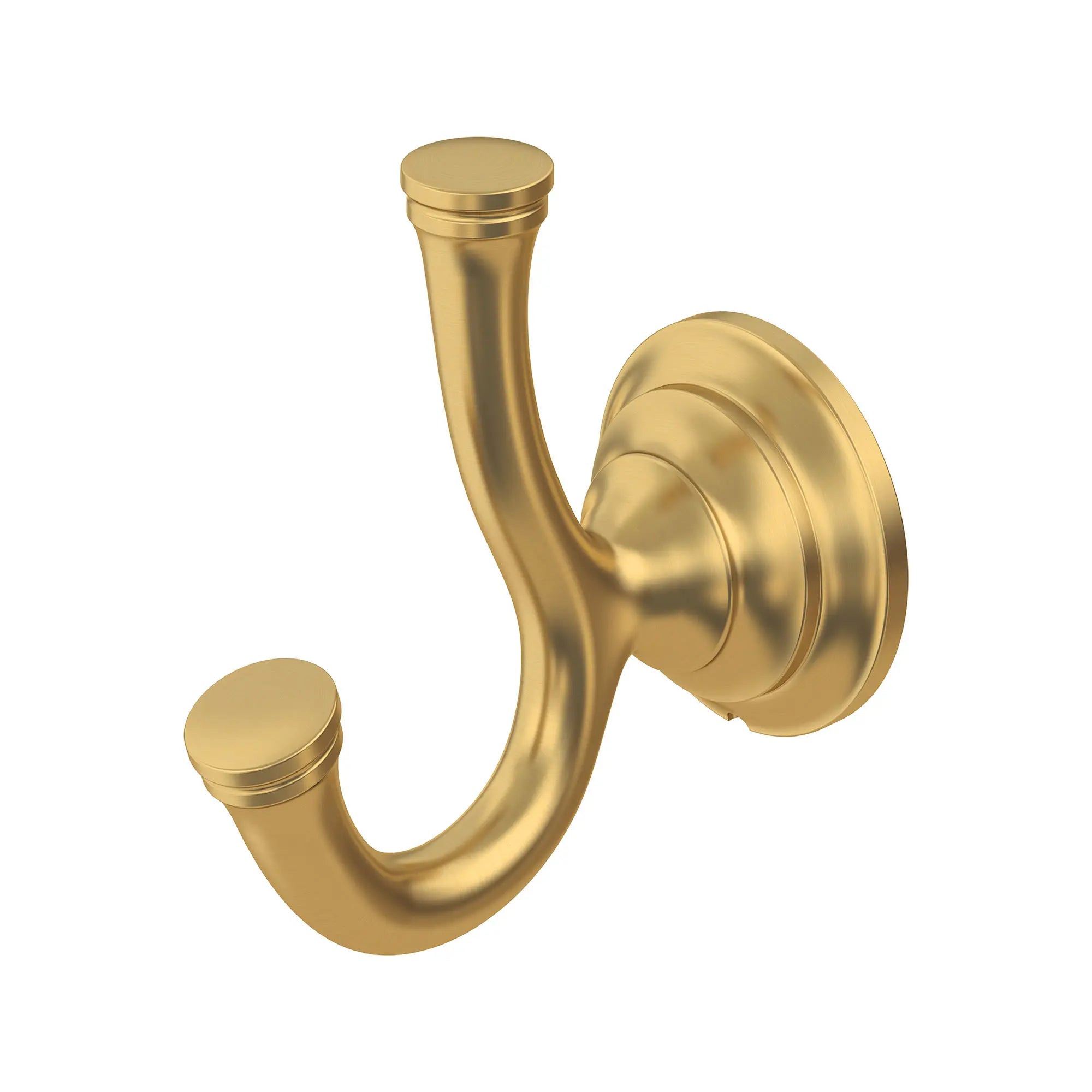 Delancey® Double Robe Hook // BRUSHED COOL SUNRISE // 168704_Delancey_SiloLeft_7052210.GN0_0001_Mar2023_0_CDNwebp.webp