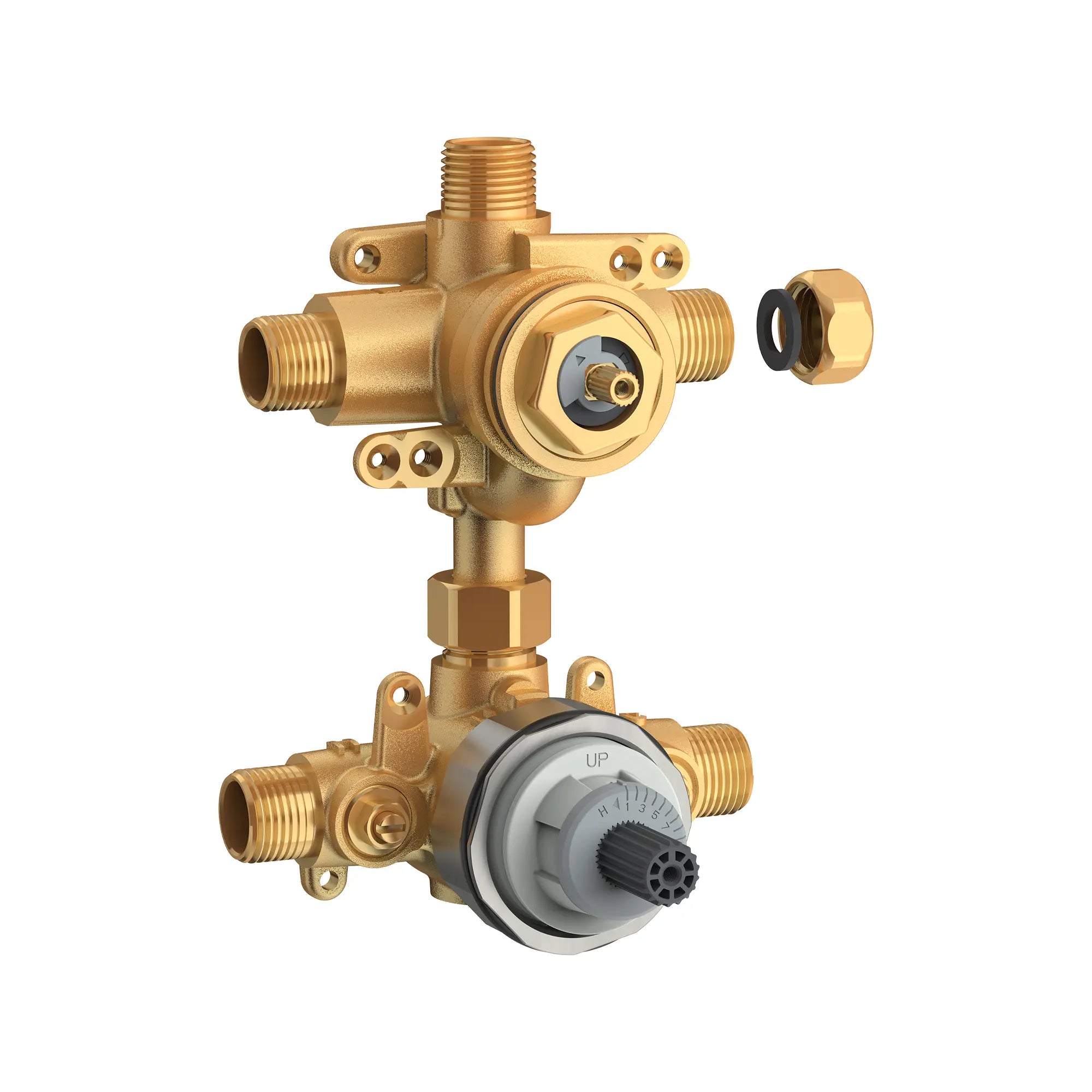 Flash® Pressure Balance Valve Rough-In with Integrated Diverter  // NO FINISH // 169007_Parts_SiloRight_Ru520_0003_May2023_0_CDNwebp.webp