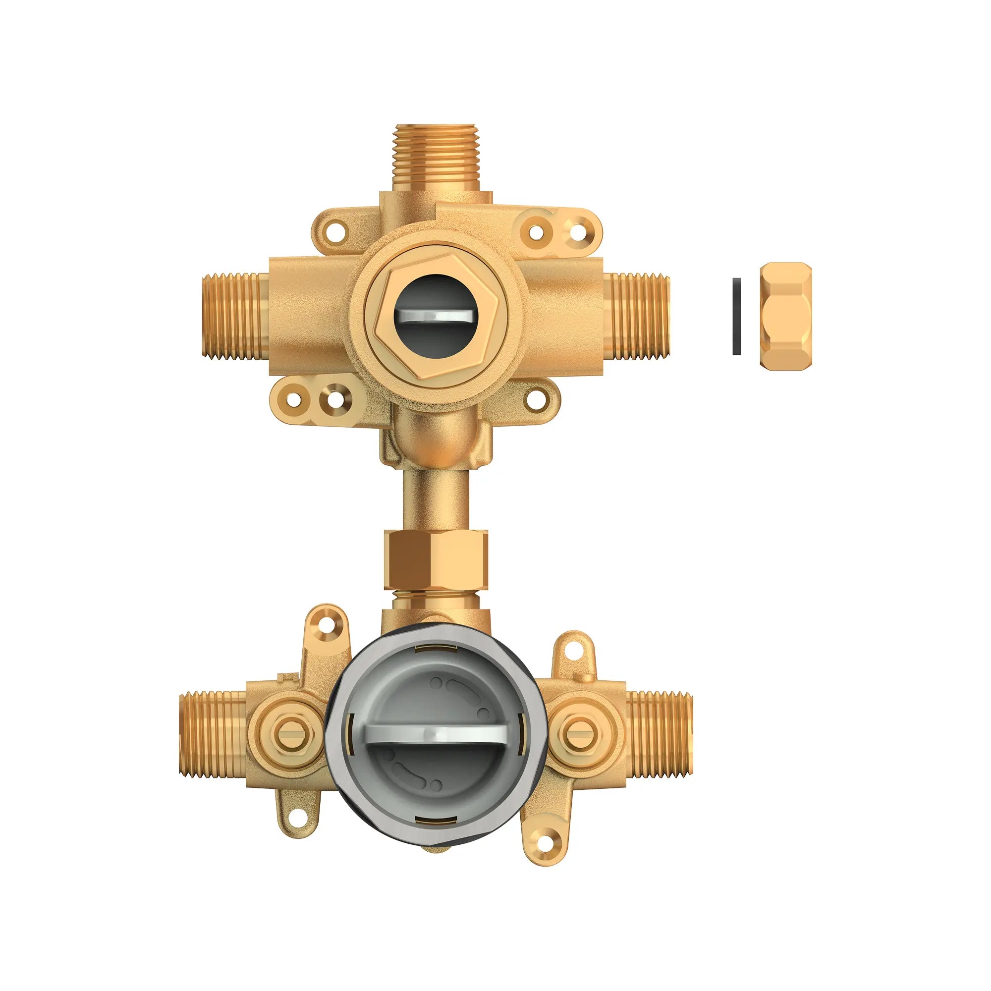 Flash® Pressure Balance Valve Rough-In with Integrated Diverter  // NO FINISH // 169025_Parts_SiloFront_Ru520_0001_May2023_0_CDNwebp.webp