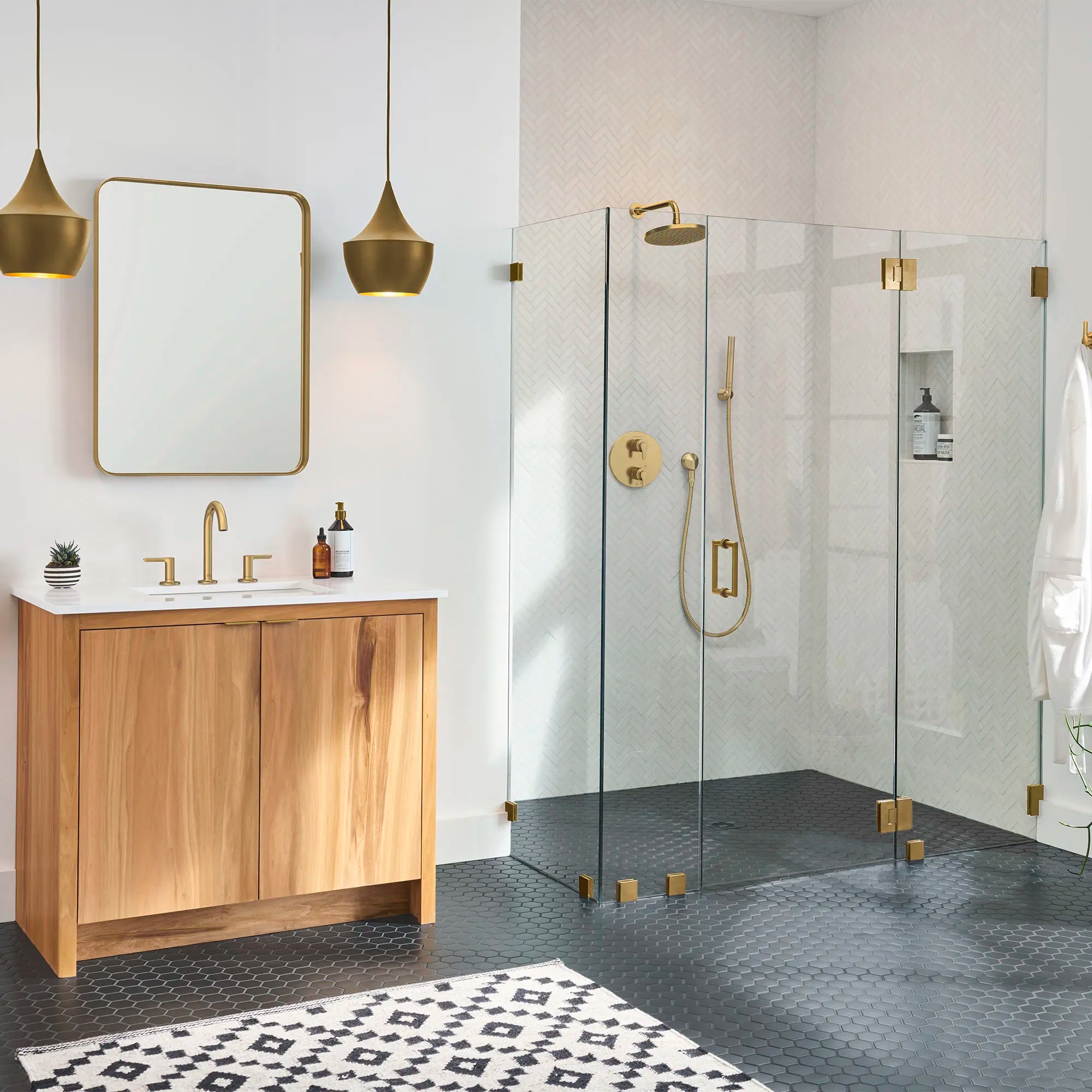 Studio® S 8-Inch Widespread 2-Handle Bathroom Faucet 1.2 gpm/4.5 L/min With Lever Handles // BRUSHED COOL SUNRISE // 169419_StudioS_EnvironmentFull_7105801.GN0_TU105740.GN0_0001_Jul2023_0_CDNwebp_99991839-cf8a-40e8-a6b3-e6b47539b47e.webp