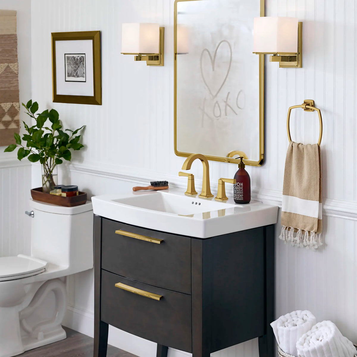 Townsend® 8-Inch Widespread 2-Handle Bathroom Faucet 1.2 gpm/4.5 L/min With Lever Handles // BRUSHED COOL SUNRISE // 169439_Townsend_EnvironmentCloseUp_7353801.GN0_0001_Jul2023_0_CDNwebp_1facb927-4682-4135-a536-3d5acae36a6e.webp