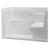 [3060SH.LW] Acrylic 30 x 60-Inch Walk-In Shower – Left-Hand Drain - White