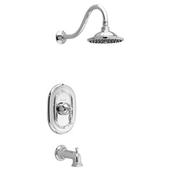 [T440502.002] Quentin 2.5 GPM Tub and Shower Trim Kit with Rain Showerhead and Lever Handle - Polished Chrome