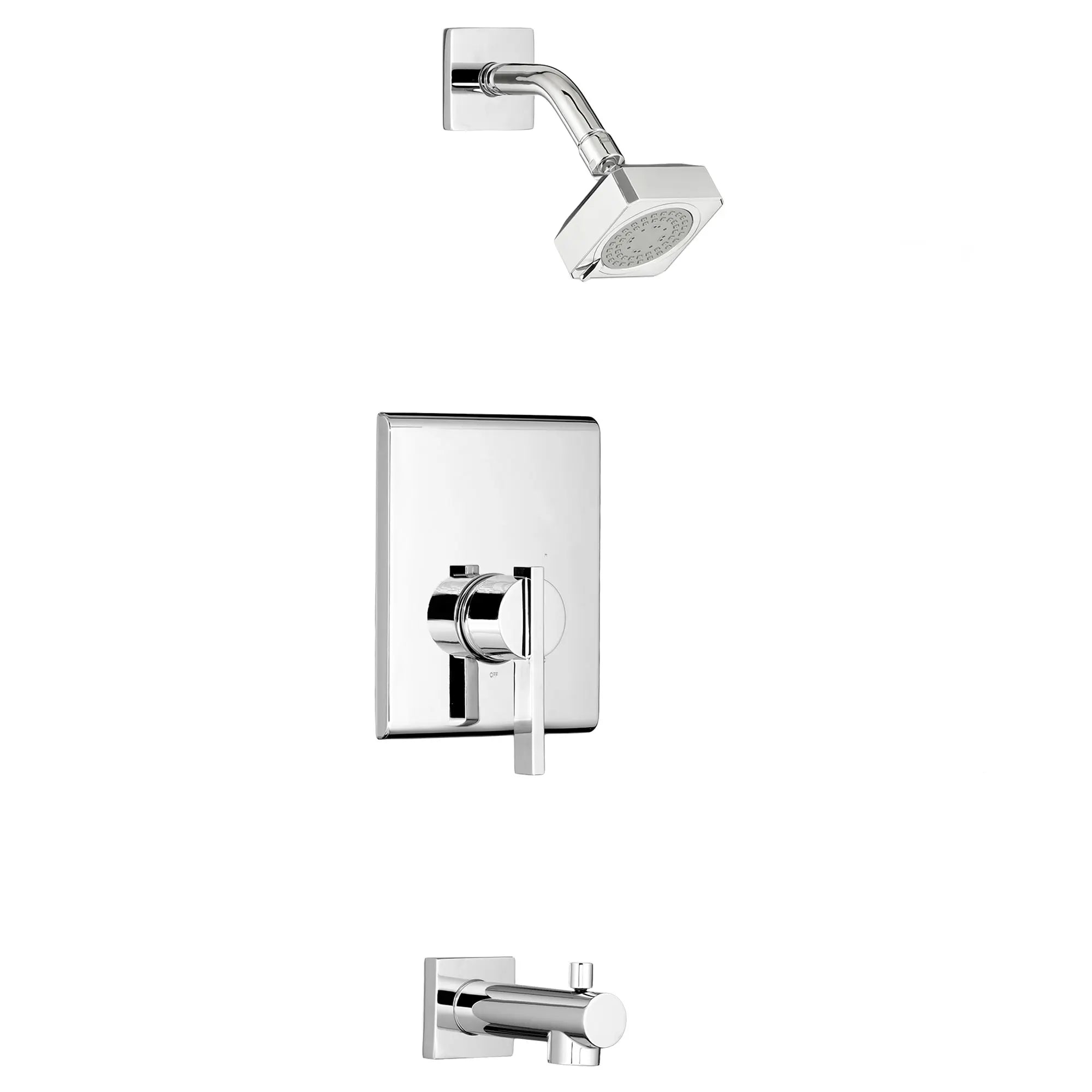Times Square 2.0 GPM Tub and Shower Trim Kit with FloWise Showerhead and Lever Handle // POLISHED CHROME // 169888_P-T184508002_0_CDNwebp.webp
