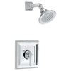[T555501.002] Town Square 2.5 GPM Shower Trim Kit with Rain Showerhead and Lever Handle - Polished Chrome
