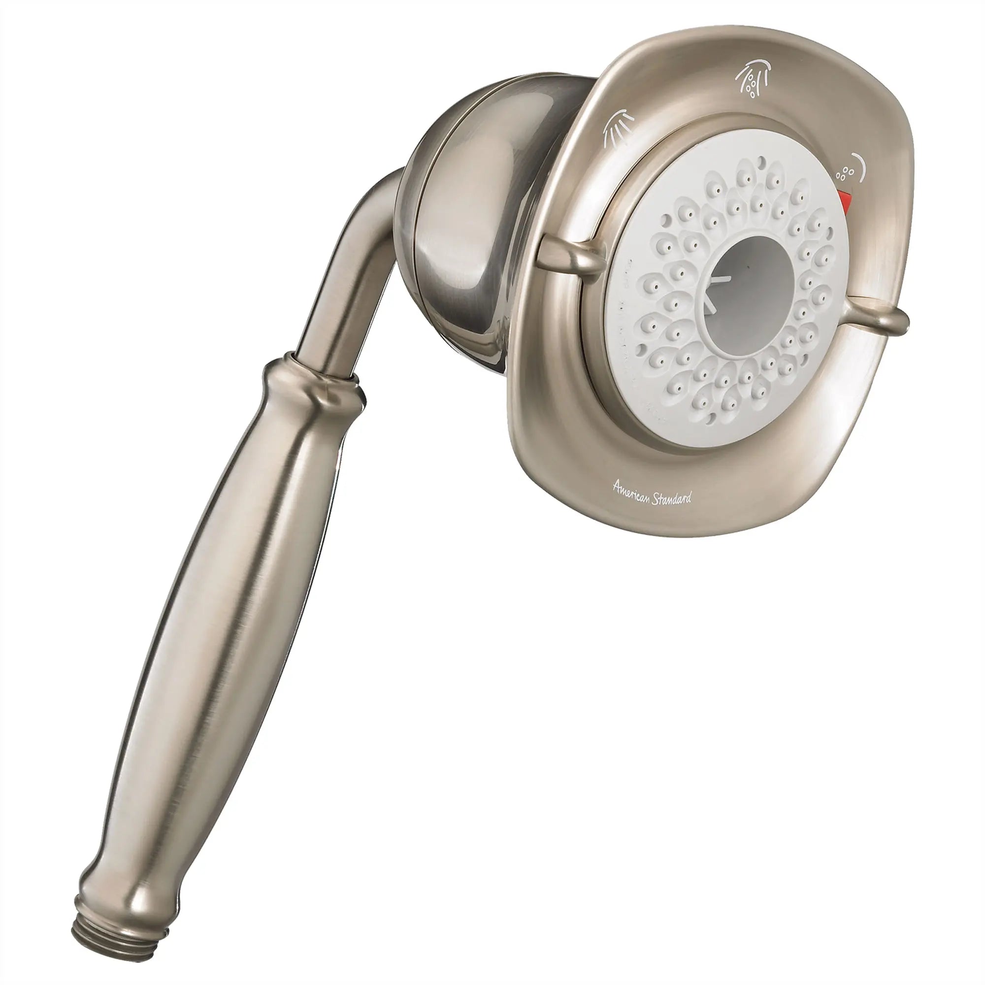 FloWise Square Transitional 2.0 GPM 10-In. 3-Function Hand Shower // BRUSHED NICKEL // 169982_P-1660843295_02_0_CDNwebp.webp