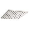 [1660688.295] Square 8-Inch 2.5 gpm/9.5 L/min Rain Showerhead - Brushed Nickel