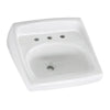 [0356915.020] Lucerne® Wall-Hung Sink Less Overflow With 8-Inch Widespread - White