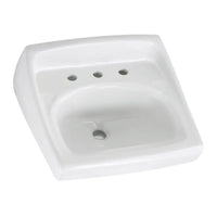 [0356915.020] Lucerne® Wall-Hung Sink Less Overflow With 8-Inch Widespread - White