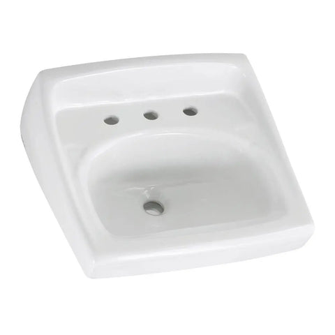 Lucerne® Wall-Hung Sink Less Overflow With 8-Inch Widespread